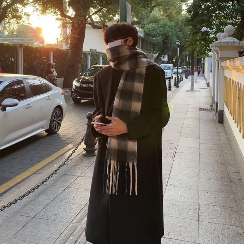 Men'S Formal Wear In Winter - Korean Inspired Men's Wool Overcoat Mid
