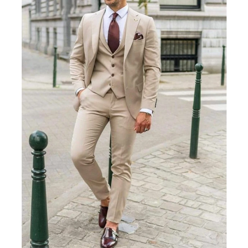 Men'S Formal Dinner Wear - Notch Lapel Men Suits Slim Fit