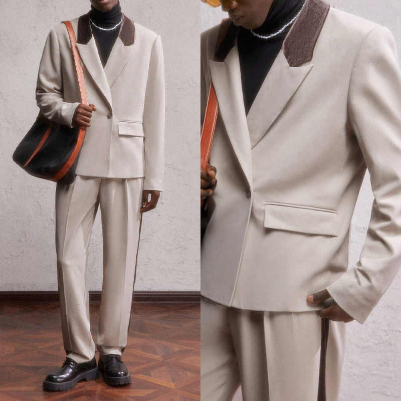 Men'S Formal Wear In Winter - Simplicity Men Suit 2 Pieces Jacket