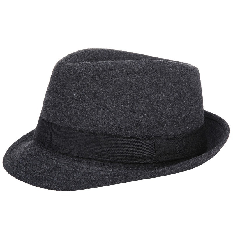 Men'S Formal Wear In Winter - Men Autumn Winter Wool Fedora Hat,