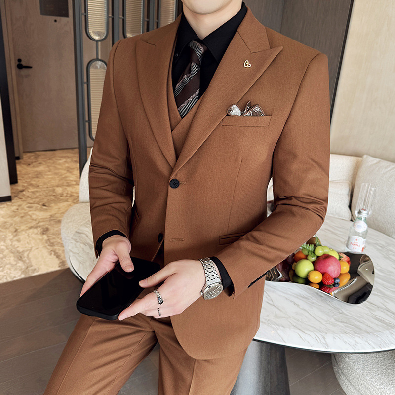 White Mens Suits 3 Pieces Slim - Men'S Formal Dinner Wear review and price