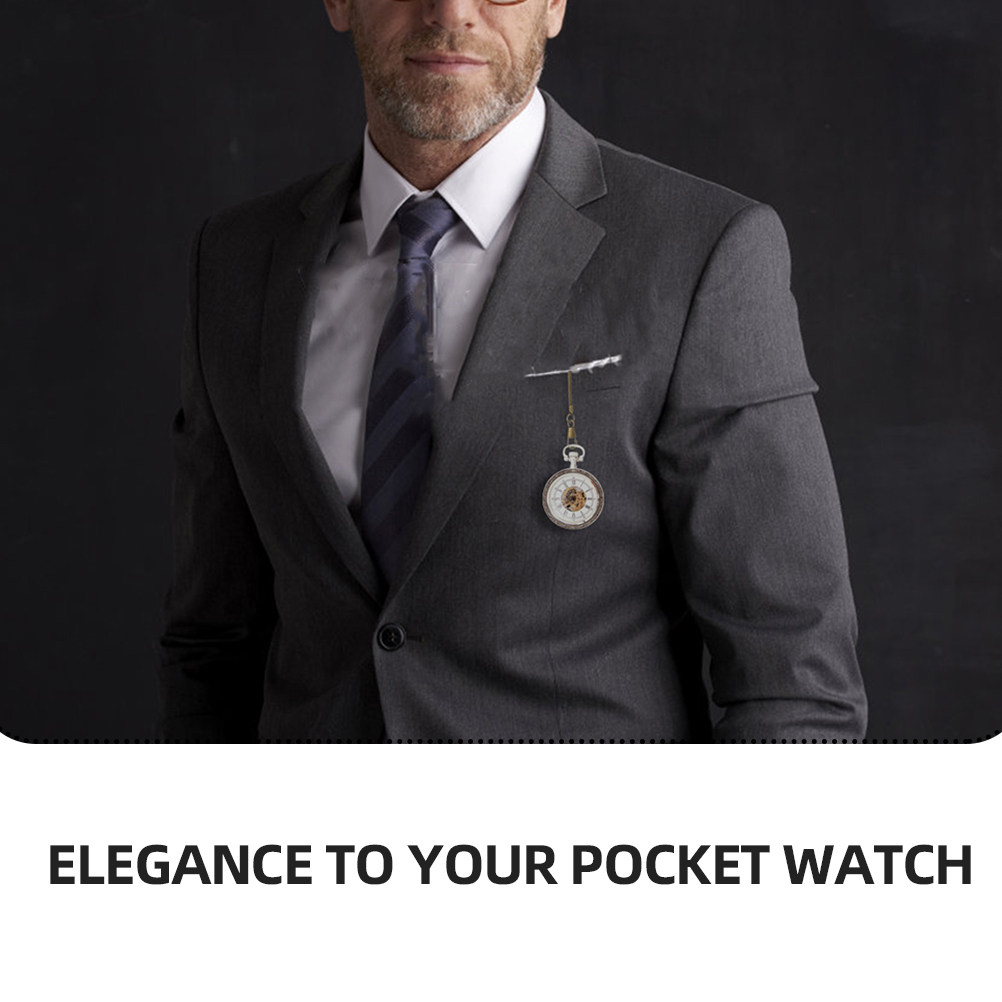 2Pcs High Quality Metal Pocket - Men'S Formal Wear Watches review and price