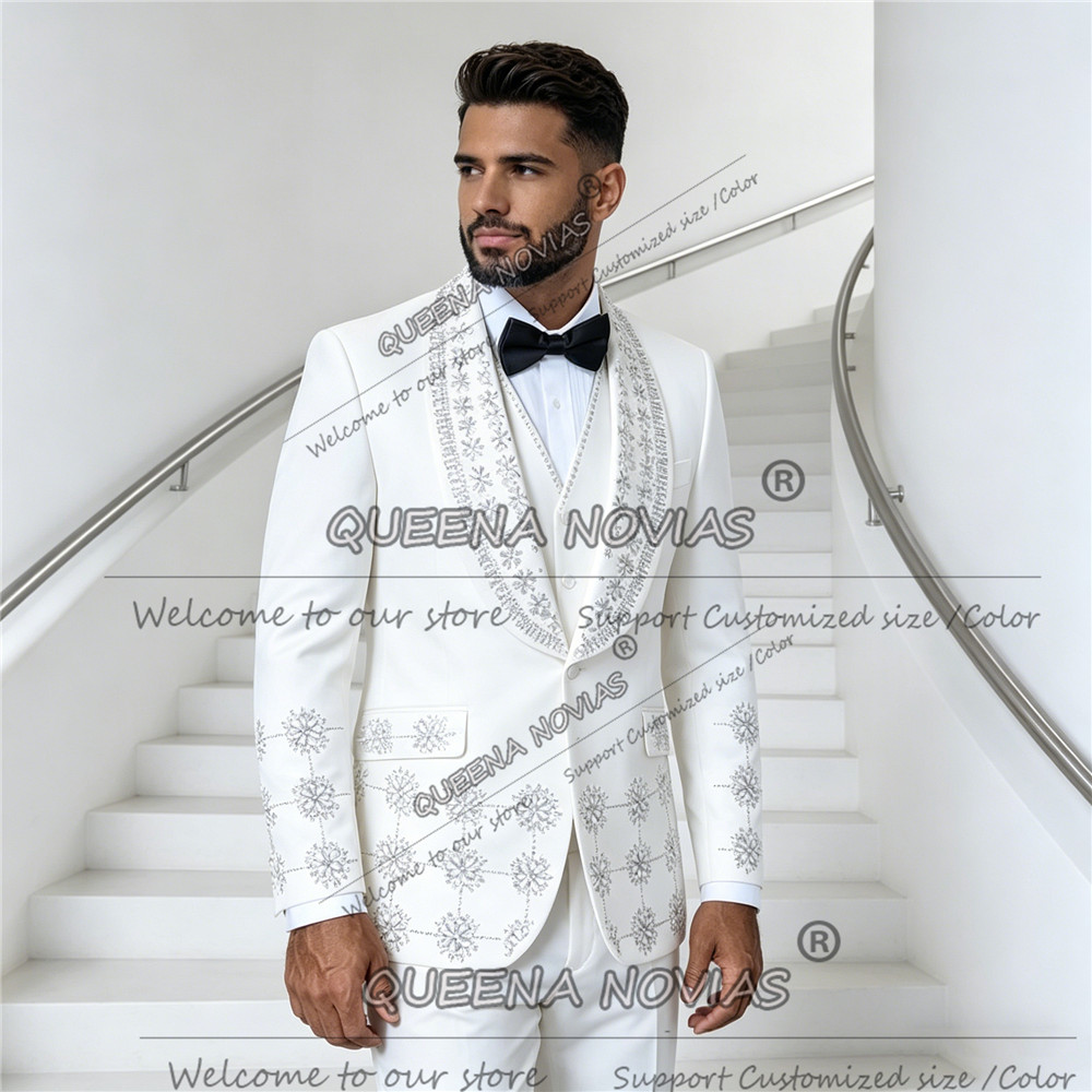 Exclusive White Men's Suit For - Men'S Formal Wear Jewelry review and price