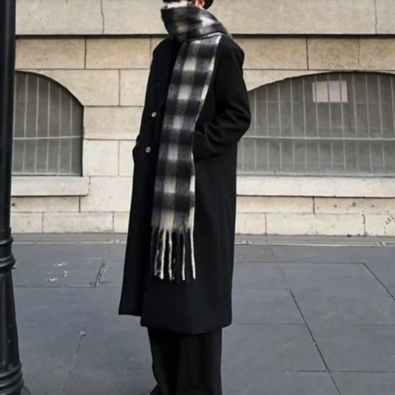 Korean Inspired Men's Wool Ove - Men'S Formal Wear In Winter review and price