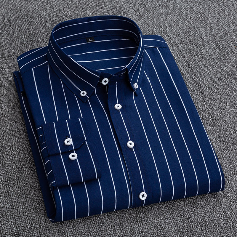 Mens Dress Shirts Striped Long - Korean Men Formal Wear review and price