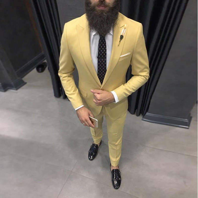 2025 Latest Yellow Men Suits f - Men'S Formal Dinner Wear review and price