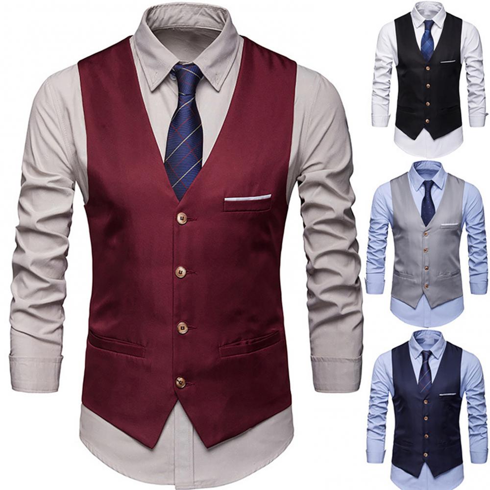 Dress Vests For Men Slim Fits  - Men Formal Wear Vest review and price