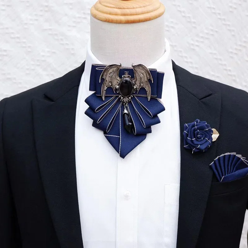 Men's Bow Tie Brooch Set Briti - Korean Men Formal Wear review and price