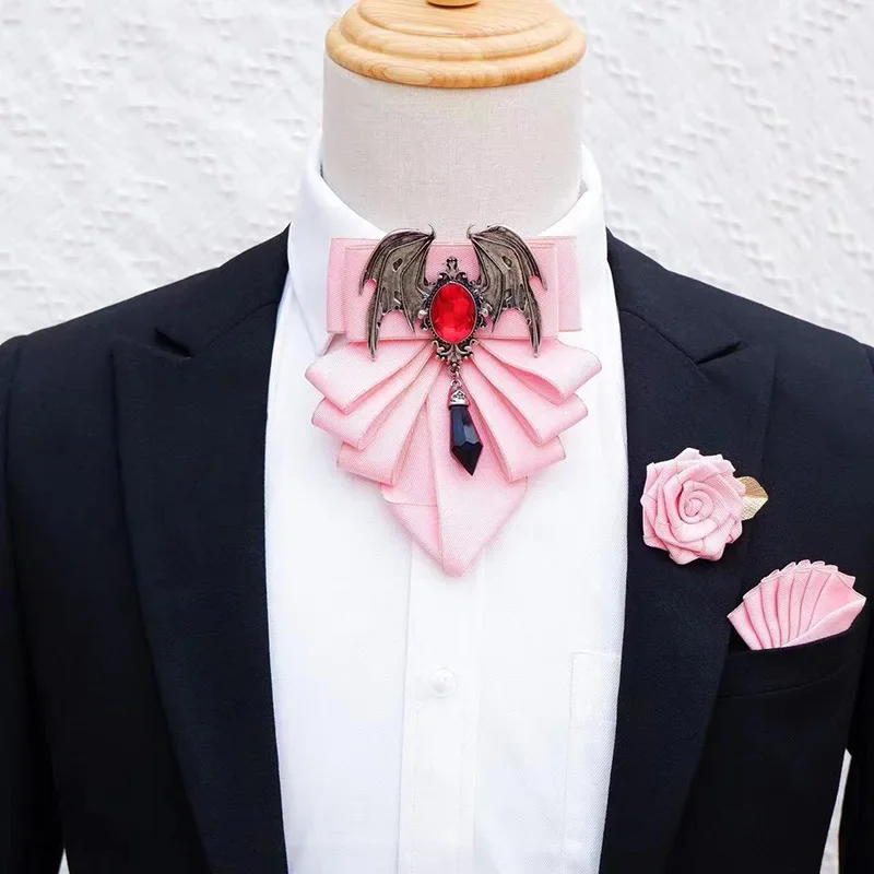 Men's Bow Tie Brooch Set Briti - Korean Men Formal Wear review and price