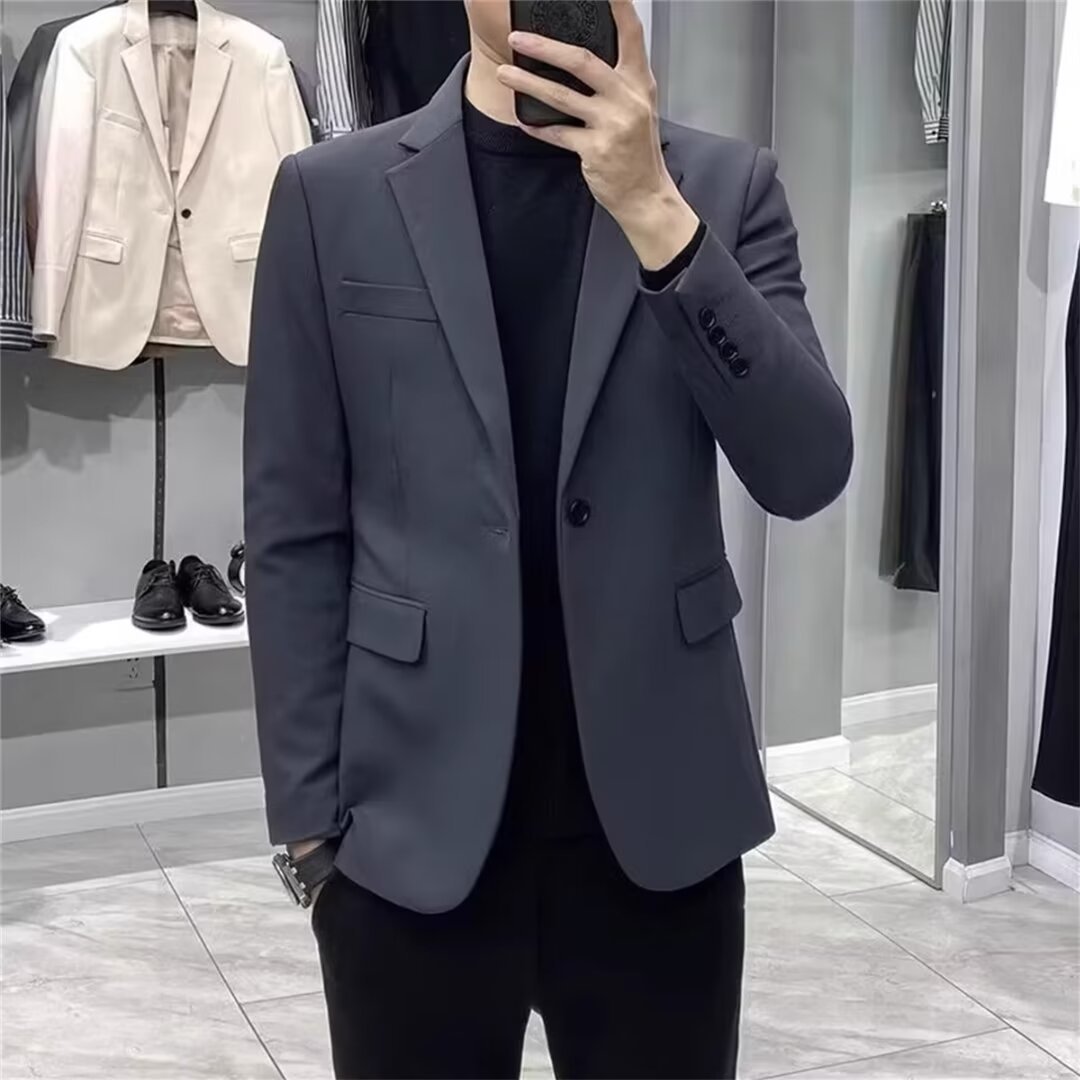 Men's Korean Style Slim Blazer - Asian Men Formal Wear review and price