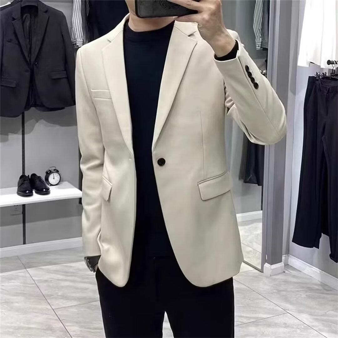 Men's Korean Style Slim Blazer - Asian Men Formal Wear review and price