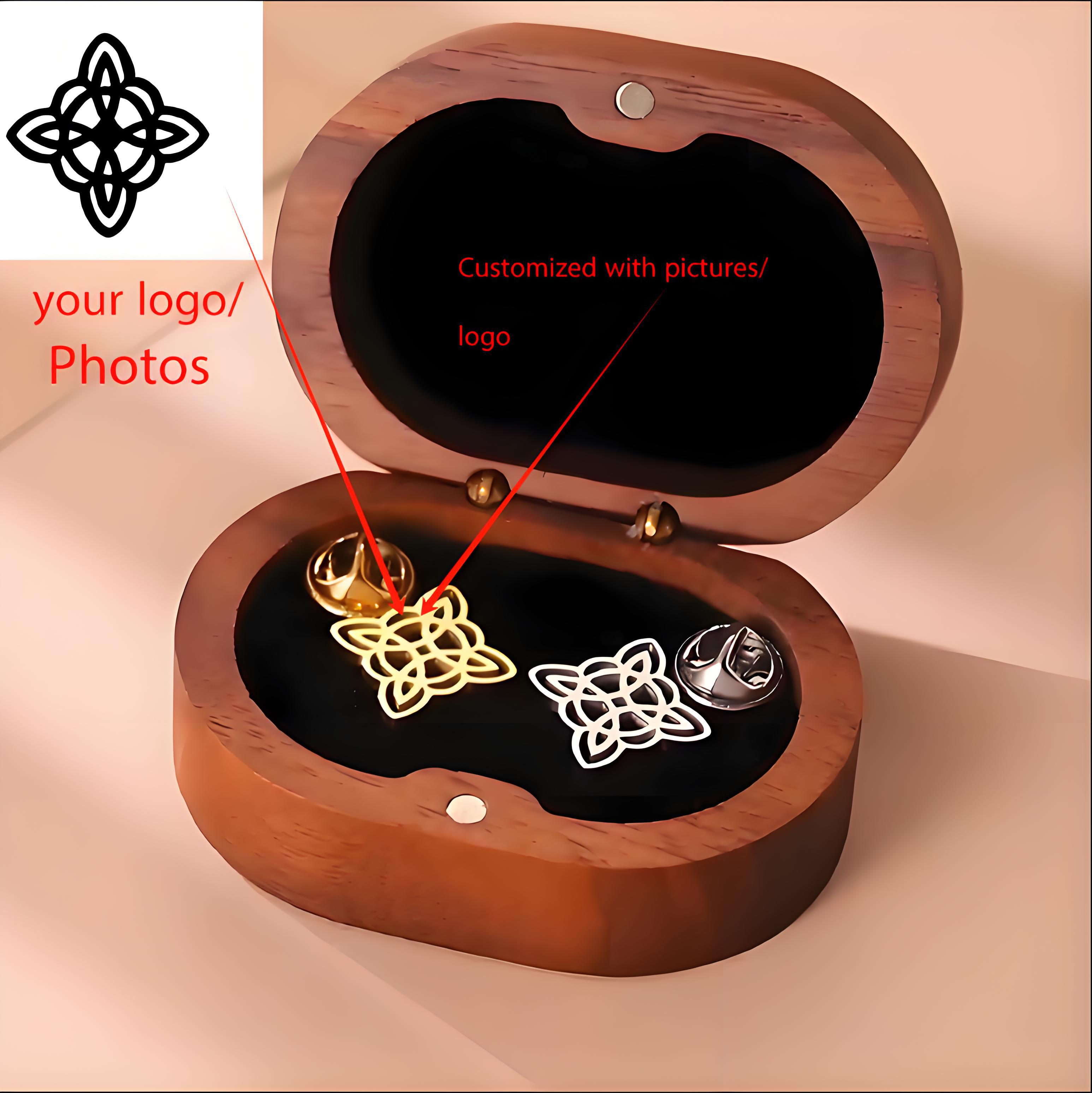 High - End Custom Logo Brooch  - Men'S Formal Wear Jewelry review and price