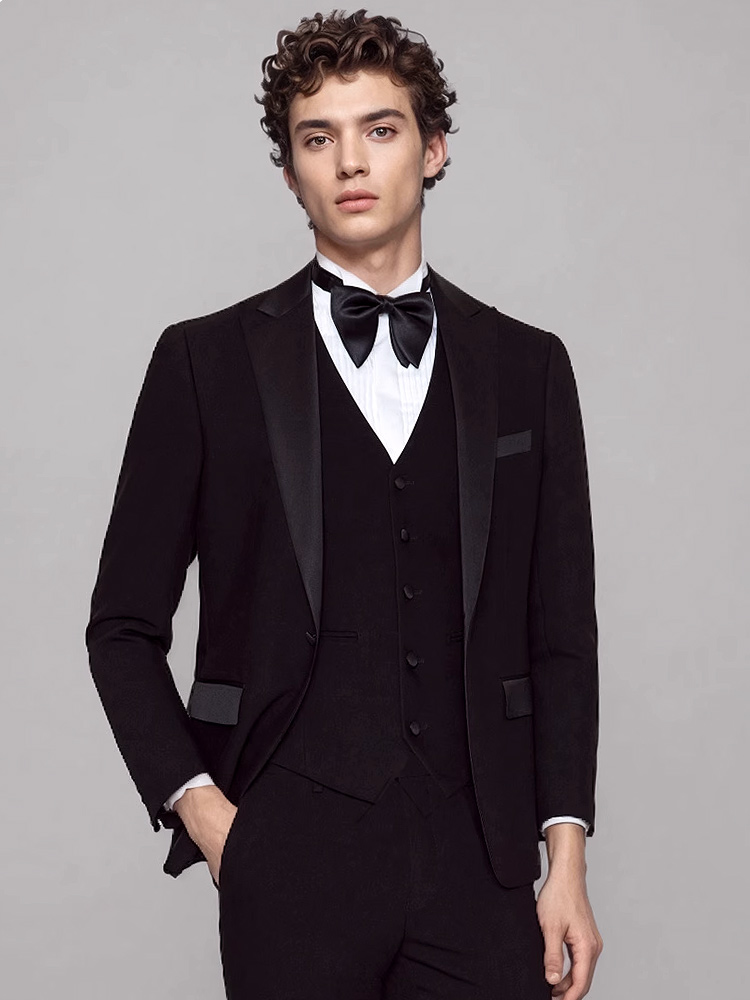 Mens Suits Set Luxury Black Fo - Men'S Formal Dinner Wear review and price